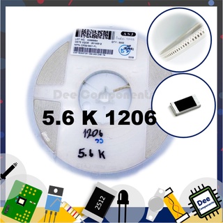 5.6K Ohm 1206 ±1% 250 mW -55°C ~ 155°C CR32-5601-FL ASJ 1-B1-8 (ขายยกแพ็ค 1 แพ็ค มี 100 ชิ้น)