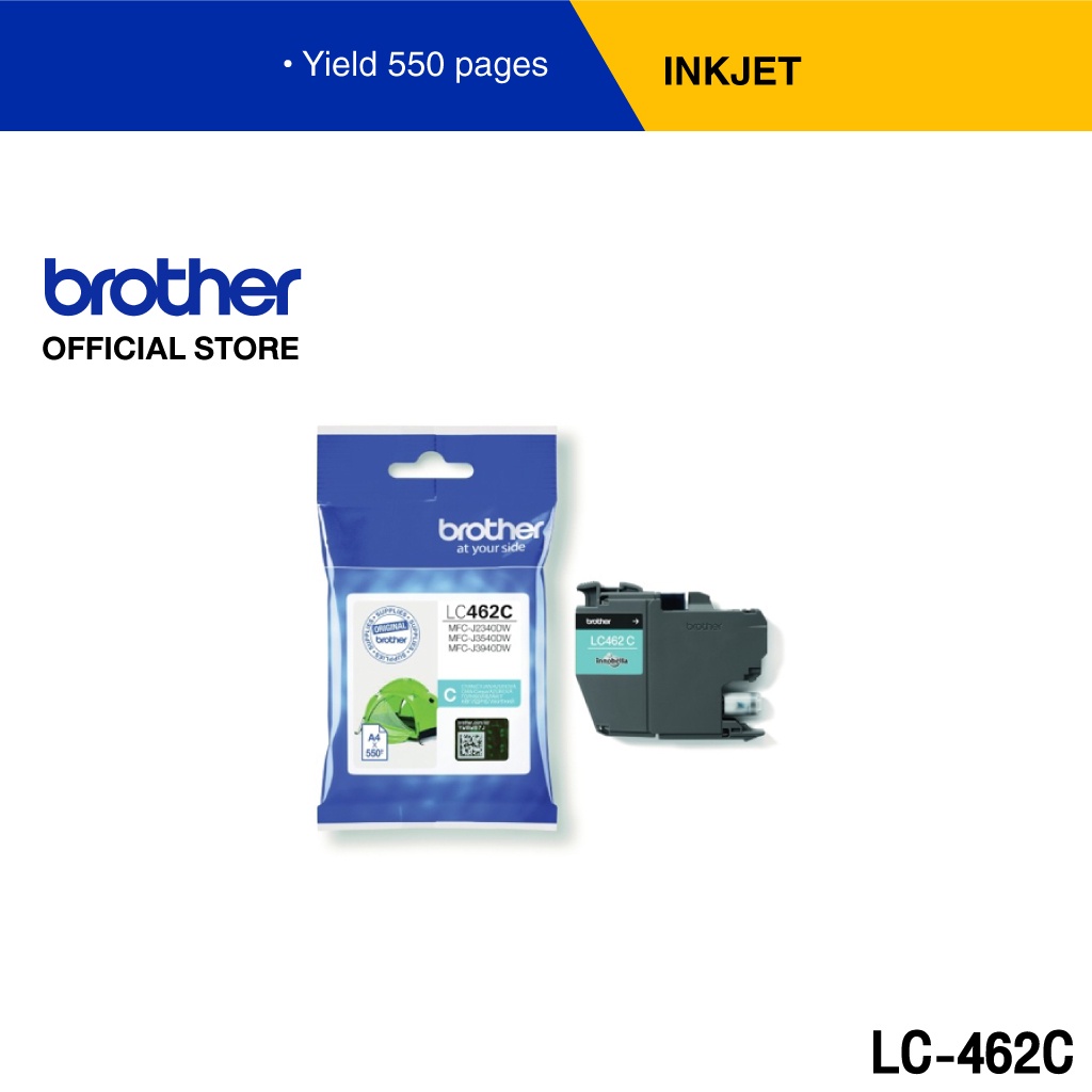 brother-lc-462bk-c-m-y-หมึกอิงค์เจ็ทของแท้-สำหรับเครื่องอิงค์เจ็ทรุ่น-mfc-j2340dw-mfc-j2740dw-mfc-j3540dw-mfc-j3940dw