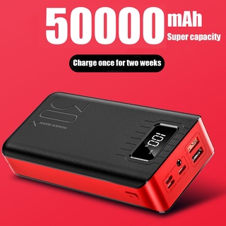 ™✠✶USB Type-C Micro 50000mAh PowerBank จอแสดงผล LED ตกปลากลางแจ้งแบบพกพาภายนอก QC การชาร์จอย่างรวดเร็ว พาวเวอร์แบงค์