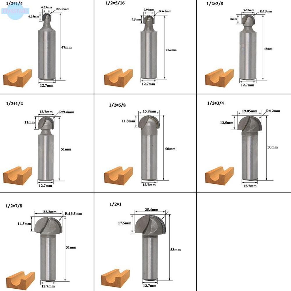 1-2-1-4-shank-2-flute-round-bottom-router-bits-สําหรับงานไม้