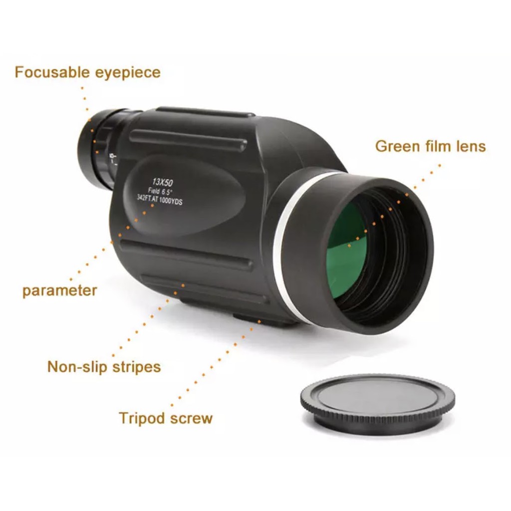 ภาพสินค้าพร้อมส่ง ของแท้100% กล้องส่องทางไกล ตาเดียว GOMU 13X50 Binocular กันน้ำ เดินป่า ส่องนก จากร้าน smartit2020 บน Shopee ภาพที่ 7