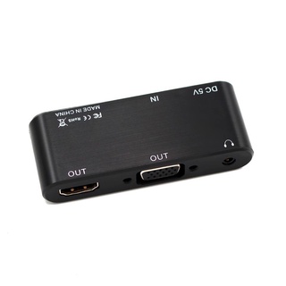HDMI Splitter HDMI To VGA HDMI 1080P60HZ อะแดปเตอร์สำหรับ PS4 Pro Chromebook ทีวีแจ็ค3.5มม.HDMI