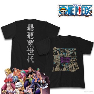 Yb1 เสื้อยืดแขนสั้นลําลอง พิมพ์ลายอนิเมะ ONE PIECE 3D ทรงหลวม แฟชั่น BY1