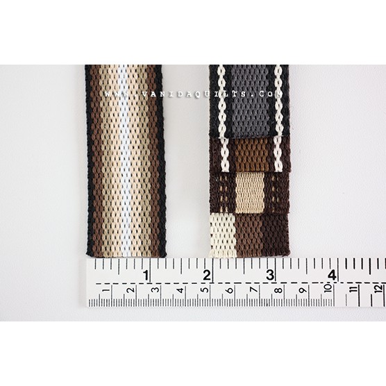 สายกระเป๋าผ้าสปันหลายสี-สายกระเป๋างานควิลท์-ตัดเย็บ-งานฝีมือ-diy-แบบมีลาย-กว้าง-1-1-4-นิ้ว-จำนวน-1-หลา-spun-color-min