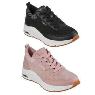 สินค้า Skechers Collection สเก็ตเชอร์ส รองเท้าผ้าใบ รองเท้าวิ่งรองเท้าแฟชั่น  รองเท้าลำลอง รองเท้าสำหรับผู้หญิง Women S-Miles Walk On 155565BLK/MVE (2990)