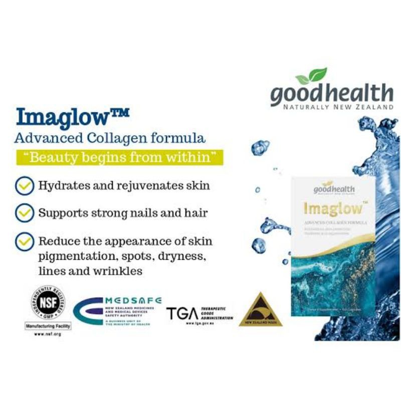ภาพสินค้า️พร้อมส่ง exp.11/2023 Good Health Imaglow Advanced Collagen Formula 60capsules จากร้าน pimpause บน Shopee ภาพที่ 2