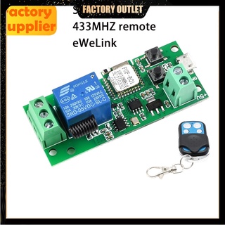 สวิตช์รีเลย์ 433MHZ DC 5V 1 ทาง โมดูลรีโมตคอนโทรล WIFI USB รองรับ 433MHZ รีโมตคอนโทรล WIFI สวิตช์บ้านอัจฉริยะ รีเลย์