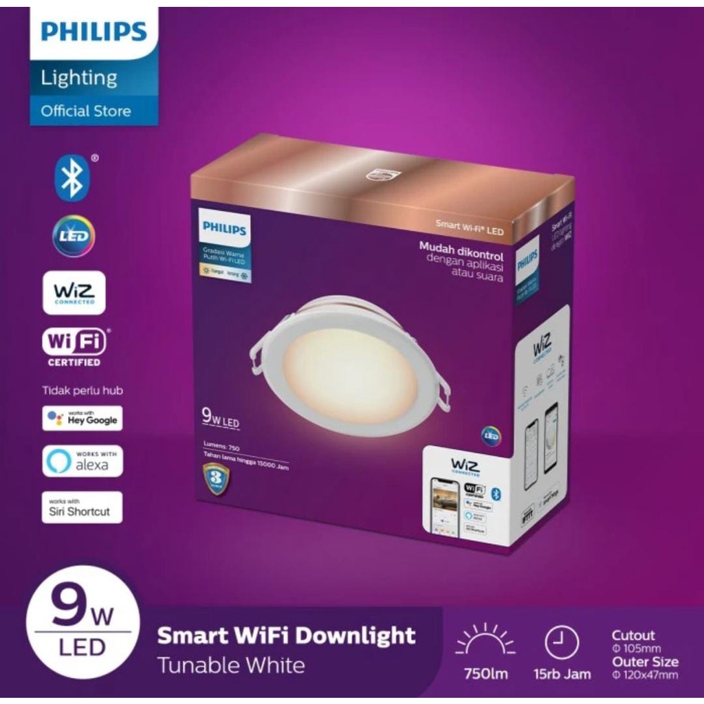 putih-philips-โคมไฟติดเพดานอัจฉริยะ-wifi-led-9w-ปรับแต่งได้-สีขาว-สีขาว-แผง-9-วัตต์-ib-บลูทูธ-ตกแต่งเพดาน-sni-ของแท้-รับประกันอย่างเป็นทางการ-แอพ-smart-wiz