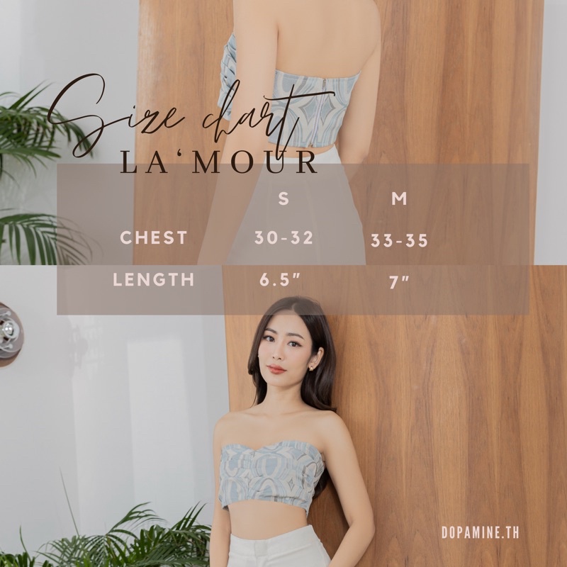 lamour-crop-top-เกาะอกซิปหลัง-ผ้าทอญี่ปุ่น