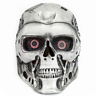 Mask หน้ากาก กันน็อค สุดโหด วัสดุไฟเบอร์กลาส BB GUN บีบีกัน Cosplay Terminator เทอร์มิเนเตอร์ คนเหล็ก A 4001