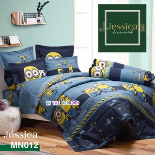 ภาพหน้าปกสินค้าJessica MINIONS MN012 เจสสิก้า ชุดเครื่องนอน ชุดผ้าปู(5ชิ้น) พร้อมผ้านวม90\"x100\" 1ผืน รวมจำนวน6ชิ้น มินเนี่ยน ที่เกี่ยวข้อง