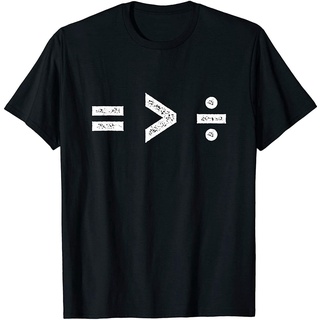 เสื้อยืดโอเวอร์ไซส์เสื้อยืด พิมพ์ลายสัญลักษณ์ Geek MotherS Day Hipster Equality Is Greater Than Division แฟชั่นสําหรับค