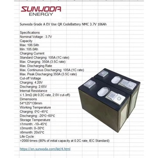 ภาพหน้าปกสินค้าแบตเตอรี่ลิเธียมNMCประกอบเอง3.7v106aใหม่กิ็กมือ1สินค้าพร้อมส่ง ที่เกี่ยวข้อง