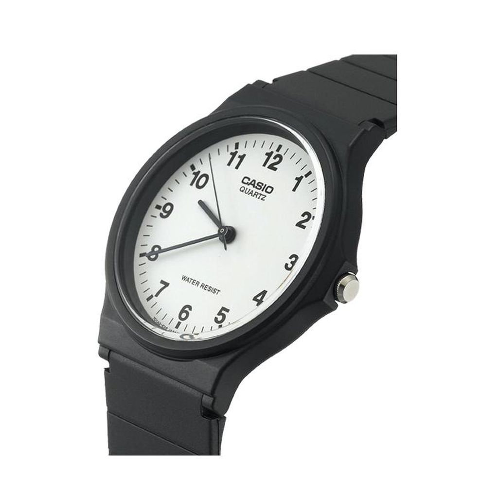 ภาพหน้าปกสินค้าCASIO นาฬิกาข้อมือผู้หญิง รุ่น MQ-24-7BLDF-S Standard White Dial Black จากร้าน ralunar บน Shopee