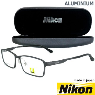 Nikon แว่นตา รุ่น 6287 C-2 สีเทา กรอบเต็ม ขาสปริง วัสดุ อลูมิเนียม กรอบแว่นตา (สำหรับตัดเลนส์) Eyeglasses