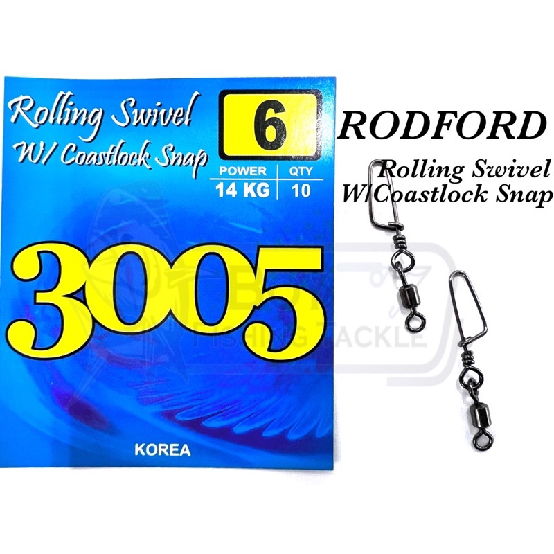 rodford-3005-ลูกหมุน-พร้อมสแน็ปล็อค-3005-rod-ford-3005