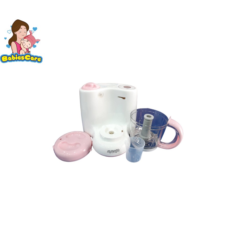 babiescare-mummom-เครื่องปั่นนึ่งอาหาร-5-in-1-สีชมพู-สำหรับลูกรักวัย-6เดือนขึ้นไป