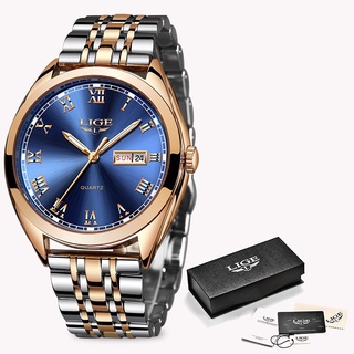 2019 Watches Men Luxury Brand LIGE Men Sports Watches Waterproof Full Stainless Steel Quartz Men s