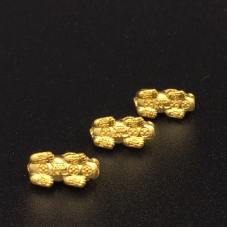 ภาพขนาดย่อของภาพหน้าปกสินค้าพรชีวิต  ปี่เซี๊ยะทองคำแท้ หนัก 0.1 กรัม ชาร์มทองคำแท้ 99.99 ฮ่องกง /มีใบรับประกัน จากร้าน pornchaiyee บน Shopee