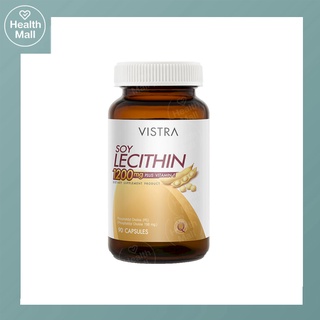 ภาพหน้าปกสินค้าVistra Soy lecithin 1200mg Plus Vitamin E 90 Cap วิสทร้า ซอย เลซิติน 90 แคปซูล ที่เกี่ยวข้อง