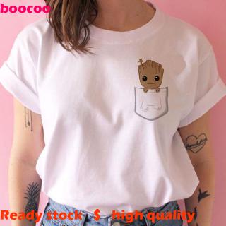 baby groot  NEW สไตล์เกาหลี Quality Compression เสื้อยืด oversizes เสื้อเชิ้ต blouse Animation Ti