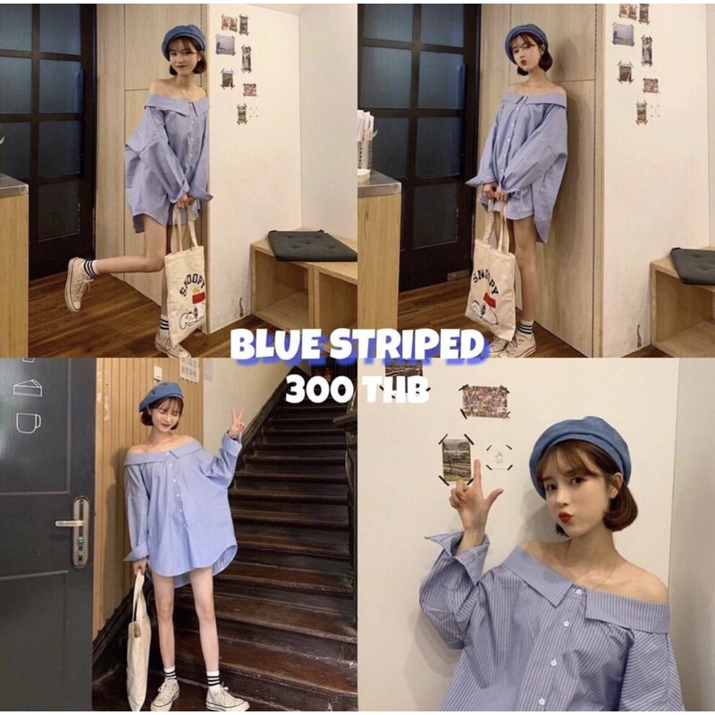 sale-blue-striped-สีฟ้า