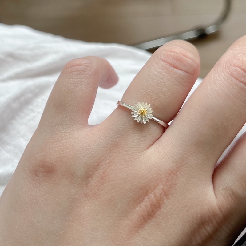 แหวนคู่-แหวน-a-piece-แหวนเงินแท้-all-silver-925-daisy-ring-แหวนเดซี่-118