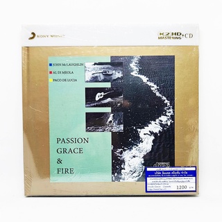 CD เพลง John McLaughlin - Al Di Meola - Paco De Lucía ‎– Passion, Grace &amp; Fire (CD K2 HD, Remastered)