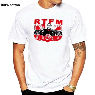 [S-5XL] เสื้อยืด พิมพ์ลาย RTFM Refer To ual Funny IT Crowd Inspired Chair Mao Geek Nerd สําหรับผู้ชาย 249259