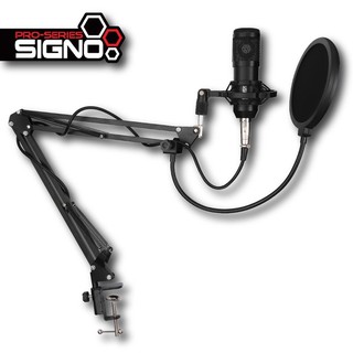 ไมค์ยูทูปเบอร์ SIGNO Condenser ไมโครโฟน Sound Recording รุ่น MP-701ไมค์อัดเสียง Condenser Microphone *เก็บเงินปลายทางได้