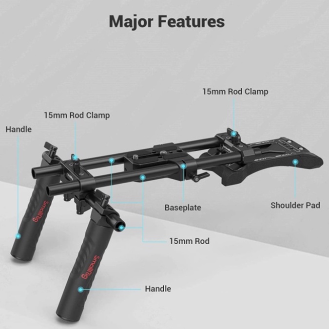 SmallRig ชุดเมาท์ไหล่ สำหรับกล้อง DSLR, Mirrorless และ Small Camera ...