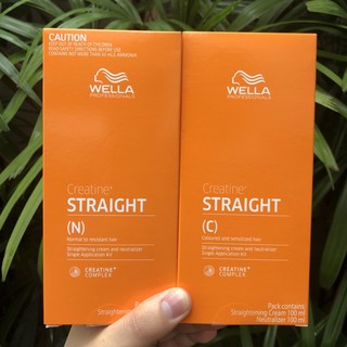 Wella professionals น้ำยายืดผมเวลล่า โปรเฟสชั่นแนลส์ Wella Hair Straightening Cream Creatine Straight Neutralizer Single