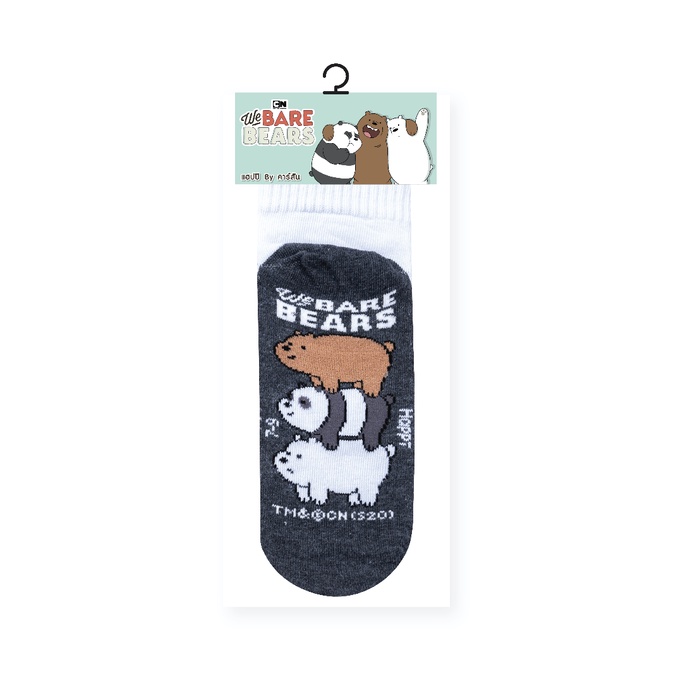 ถุงเท้านักเรียนทอลาย-happi-by-carson-ลาย-we-bare-bears-1-คู่-คละลาย