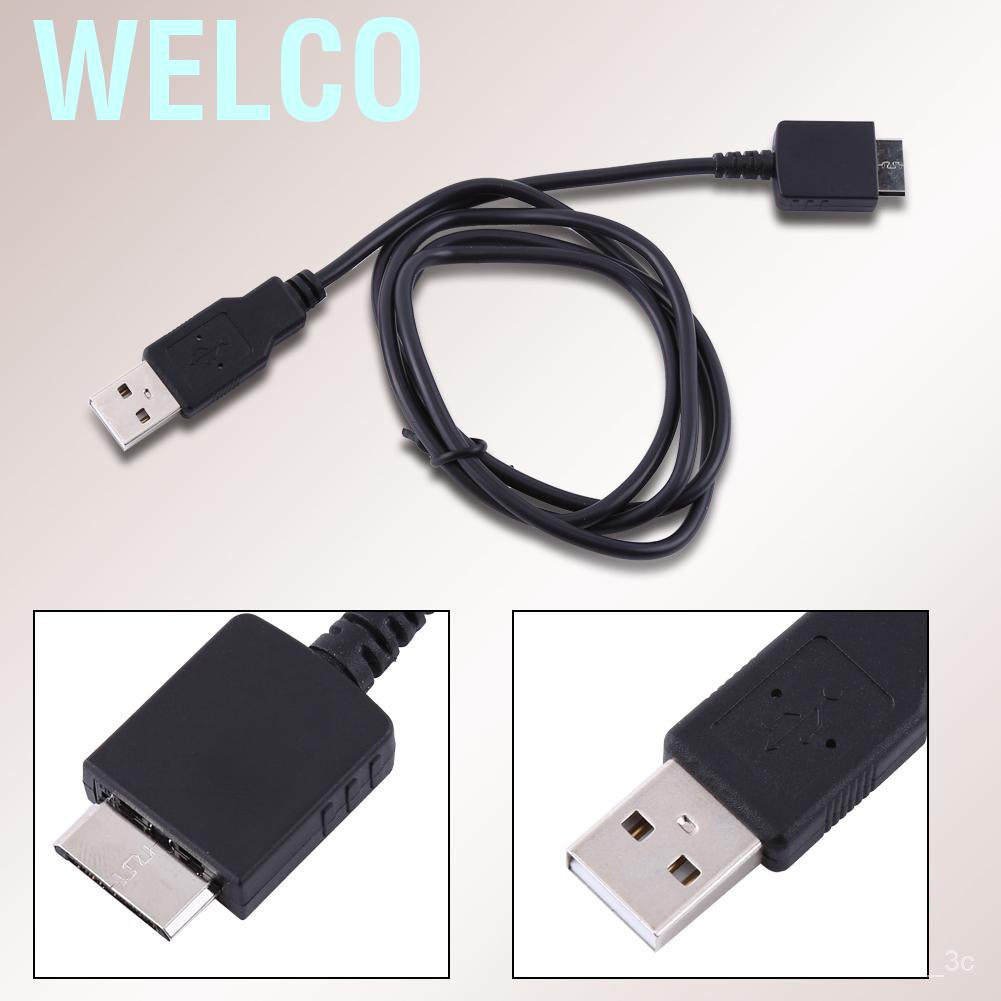 ins-ready-stock-usb-2-0-sync-data-cable-cord-charger-for-sony-walkman-nwz-mp3-mp4-player-black