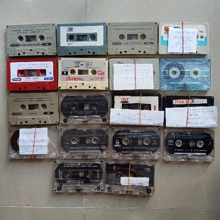 Cassette เทปเพลงไทยเทปเพลงสากล เทปคาสเซ็ท ไม่มีปกไม่มีกล่องใส ชุดที่6 ( Cassette1917160465)