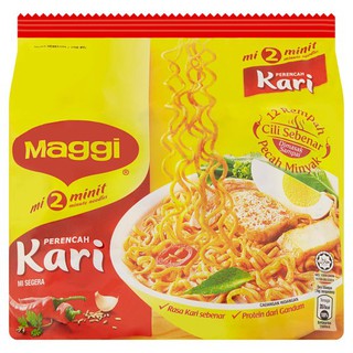2 Packs of Maggi 2 Minute Curry Flavour Noodles 5 x 79g