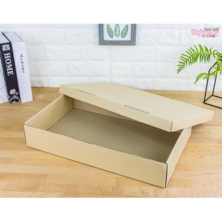 Boxjourney กล่องลูกฟูกอเนกประสงค์+ฝา 31x50.7x9.3 cm. (10 ใบ/แพค)