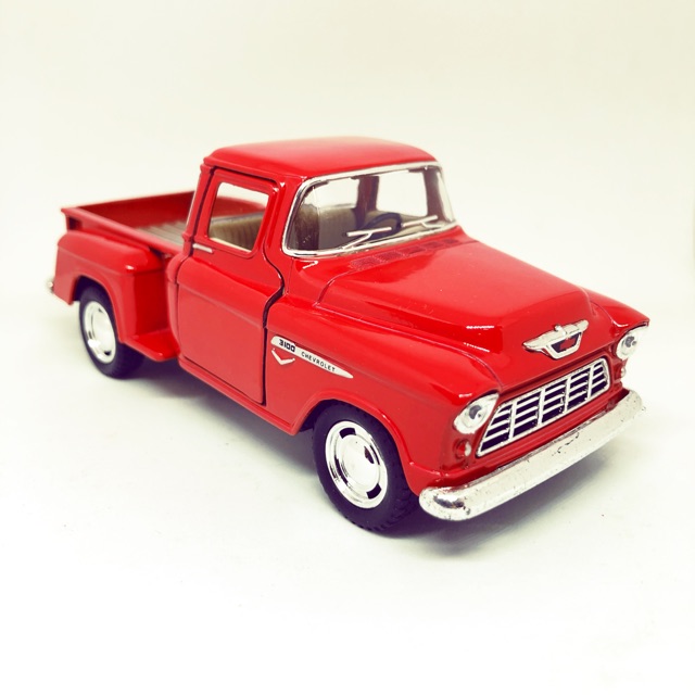 ภาพหน้าปกสินค้ารถโมเดลเหล็ก รถกระบะเชฟวี่ 1955 Chevy Stepside Pick-Up kt5330 scale 1/32