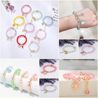 สินค้า 9F004 กำไรข้อมือ คริสตัล กําไลลูกปัด กําไรข้อมือคู่รัก โซ่ข้อมือ กําไลh ข้อมือ เครื่องประดับ กําไรผู้หญิง กําไลคู่