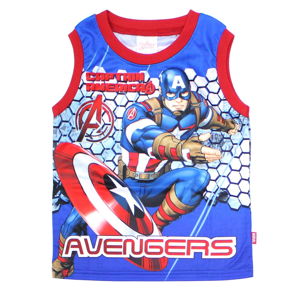เสื้อผ้าเด็กลายการ์ตูนลิขสิทธิ์แท้เด็กผู้ชาย-ผู้หญิง-iron-man-เสื้อเด็กผ้ามัน-avengers-dma243-09