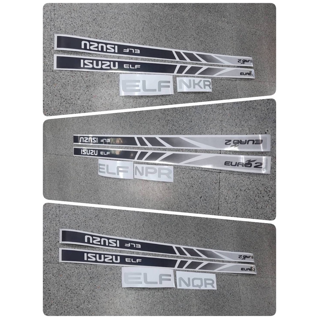สติ๊กเกอร์แบบดั้งเดิม สำหรับ ISUZU EURO2 ELF NKR NPR NQR sticker ติดรถ ...