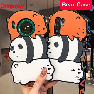 Cute Bear Phone Case For Xiaomi Redmi 9 9A 9C Note 9 8 7 6 5 Pro 8T Max 9s 10X K30 K20 Pro 5G 4G Phone Case Cartoon We Bare Bear Silicone Soft Cover