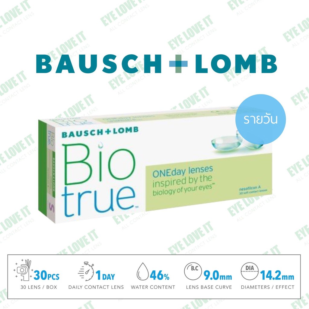 คอนแทคเลนส์ใสรายวัน-ไบโอทรูวันเดย์-biotrue-1-day-โปรตัดฉลากฝากล่อง-แจ้งค่าสายตาในแชท