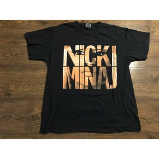 เสื้อยืดสตาร์ยุโรปและอเมริกาเสื้อยืด ผ้าฝ้าย พิมพ์ลาย Nicki Minaj Rap Music สไตล์วินเทจ สําหรับผู้ชาย S-5XL