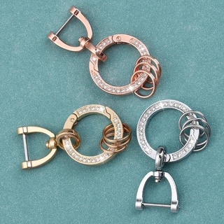 Simple car key ring pendant creative Diamond keychain car key ring ornaments universal car key chain เคสกุญแจรถยนต์ พวงกุญแจ พวงกุญแจรถยนต์ กระเป๋าใส่กุญแจรถยนต์ ปลอกกุญแจรถยนต์ Ready stock