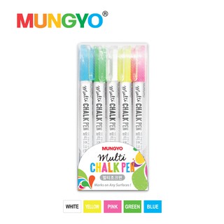 MUNGYO ชุดปากกา CHALK 5 สี (CHALK PEN 5 AST COLOR SET)