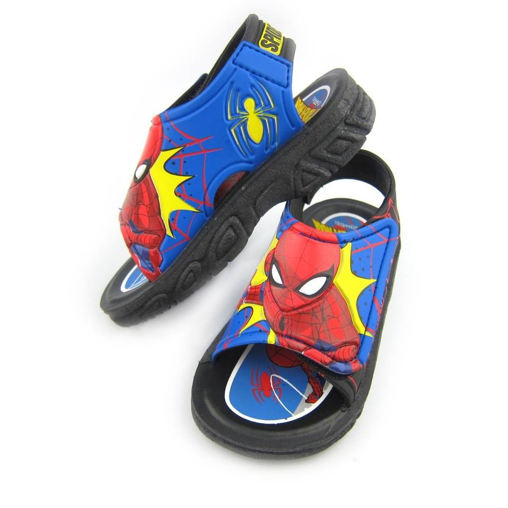 รองเท้าเด็กรัดส้น-pvc-ลาย-superhero