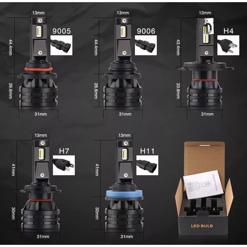 หลอดไฟหน้า-m2-led-headlight