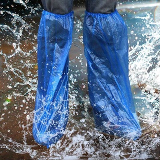 Leg Cover 10 ชิ้น #พร้อมส่ง 5คู่ ถุงสวมรองเท้ากันน้ำ กันเปื้อน กันเปียก ถึงเข่า แบบซอง พกง่าย