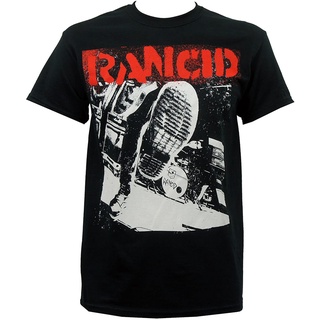 ROUND คอลูกเรือเสื้อยืด พิมพ์ลาย Kings Road Rancid Boot สีดํา สําหรับผู้ชาย-4XL